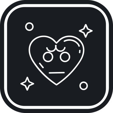 Siyah kalpli bir kalbin vektör çizimi