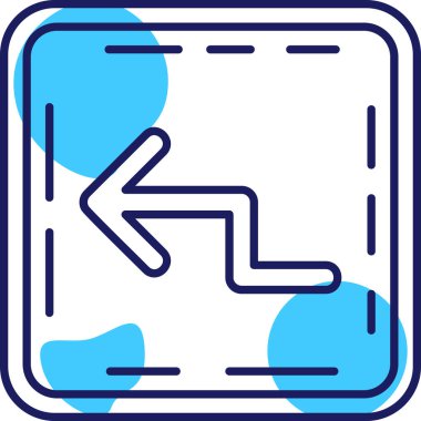 Yol simgesi, vektör illüstrasyonu