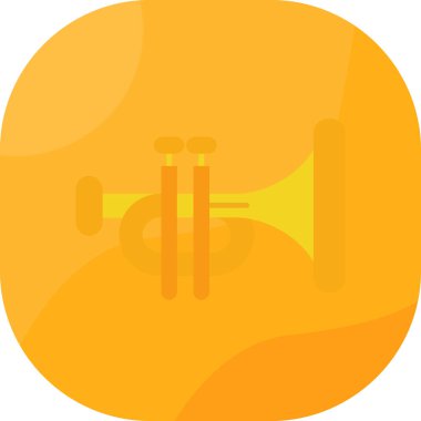 Tek bir izole müzik simgesinin vektör çizimi