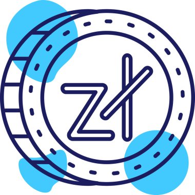 Bir harf simgesinin vektör illüstrasyonu