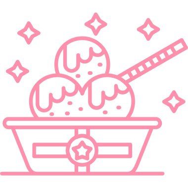 sushi simgesi vektör illüstrasyonu