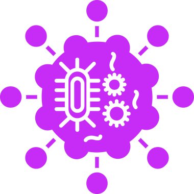 Virüs. Web simgesi basit illüstrasyon