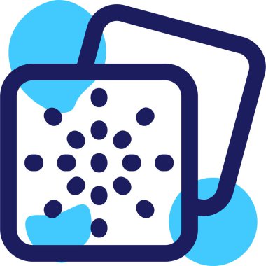 Bir mavi simgenin vektör illüstrasyonu