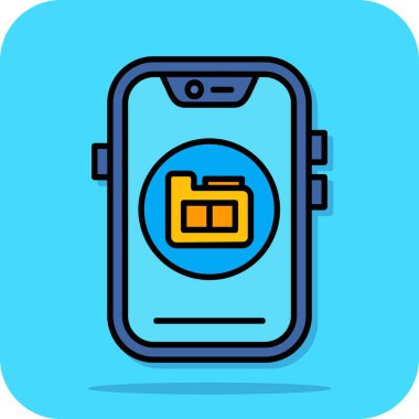 akıllı telefon simgesi vektör illüstrasyonu