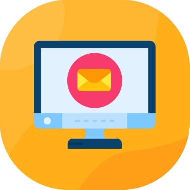 Bilgisayar. Web simgesi vektör illüstrasyonu