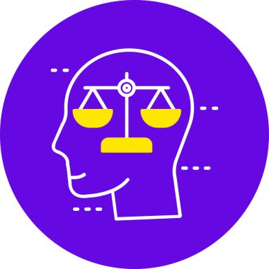 İnsan kafa simgesi vektör illüstrasyonu