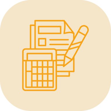 Hesap makinesi. Web simgesi basit illüstrasyon