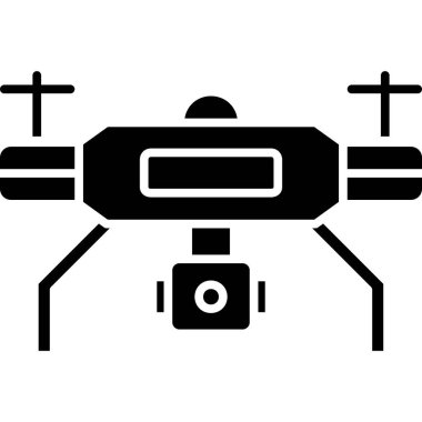 Kamera drone simgesi, özet biçimi
