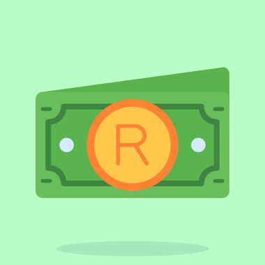 Bir harf ile para işaretinin vektör çizimi