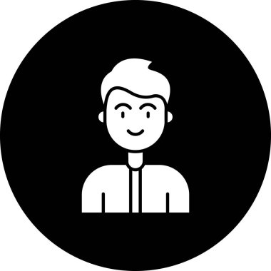 insan avatar vektör simgesi