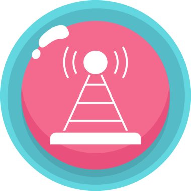 Uydu simgesinin vektör çizimi