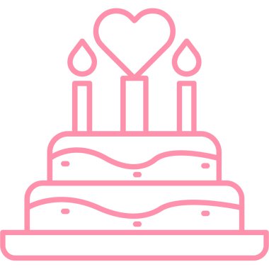 Doğum günü pastası. Basit tasarım