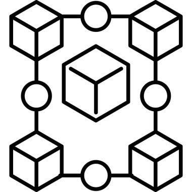 Engelleme zinciri işaret vektör illüstrasyonu