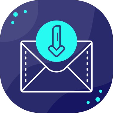 Zarf. Web simgesi basit illüstrasyon