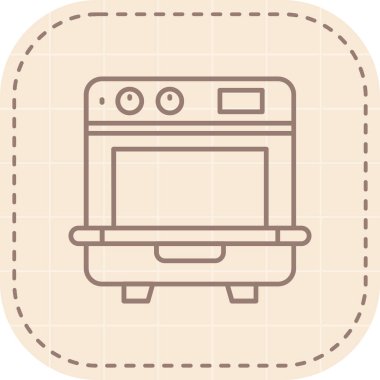 Mutfak aletleri ikon vektör illüstrasyonu