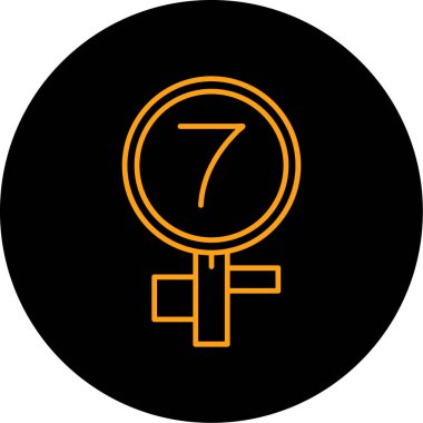 Kadınlar gündüz vektör ikonu. biçim düz yuvarlak sembol, siyah renk, yuvarlak açılar, siyah arkaplan