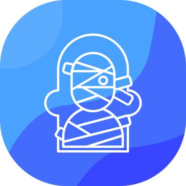 Maskeli bir adamın vektör çizimi