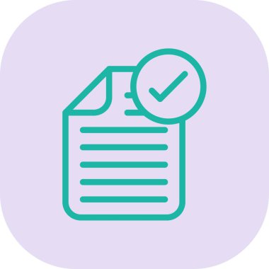 belge simgesi, vektör çizimi