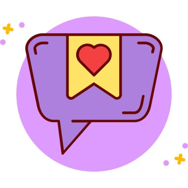 Sohbet simgesi vektör illüstrasyon tasarımı