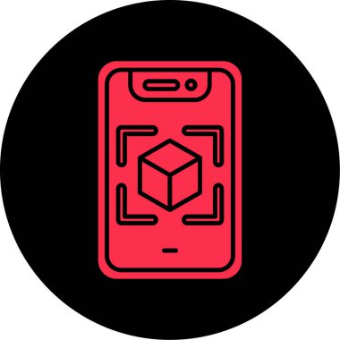 Cep telefonu simgesi, vektör illüstrasyonu