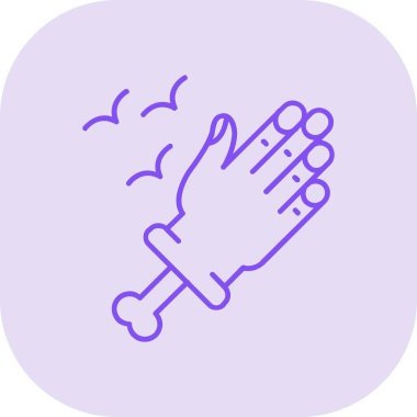 Tek bir simgenin vektör illüstrasyonu