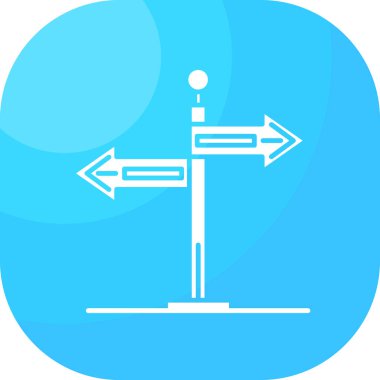 Kişisel ve ticari kullanım için vektör yön simgesi.