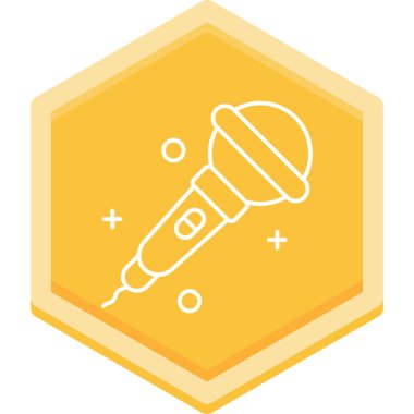 mikrofon simgesi vektör illüstrasyonu