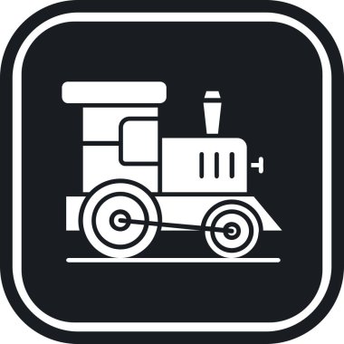 Bir çiftliğin vektör çizimi, traktör