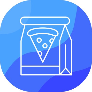 pizza. Web simgesi basit illüstrasyon