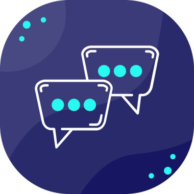 Konuş. Web simgesi basit illüstrasyon