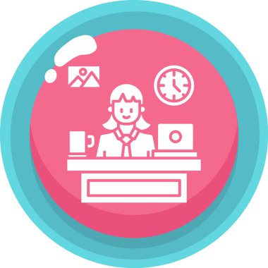 İş ve finans simgesinin vektör illüstrasyonu