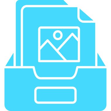 Dosya. Web simgesi basit illüstrasyon