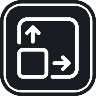 ok yönü ok simgesi katı biçiminde