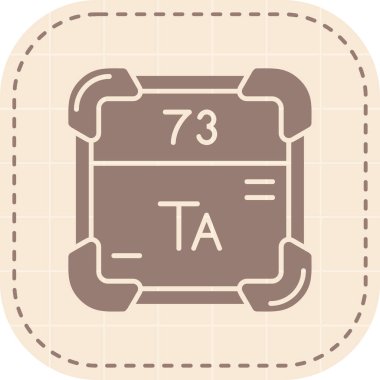 Tek simgenin vektör illüstrasyonu