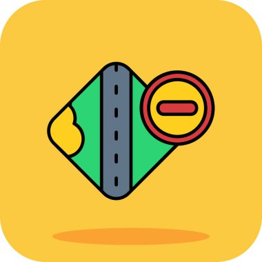 harita simgesi vektör illüstrasyonu