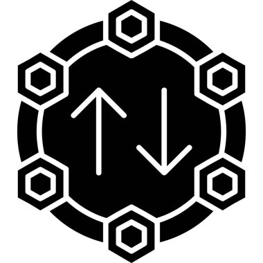 Katı biçimli ok yönü simgesi