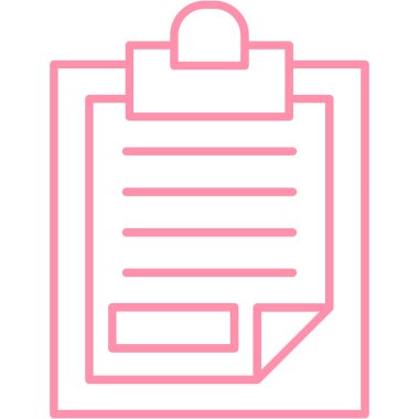 Kontrol listesi simgesi, vektör illüstrasyon tasarımı