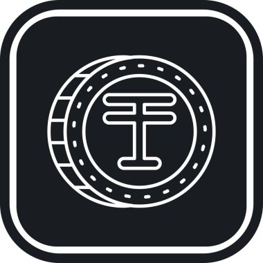 Vektör para simgesi çizimi