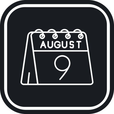 Takvim simgesi, vektör çizimi