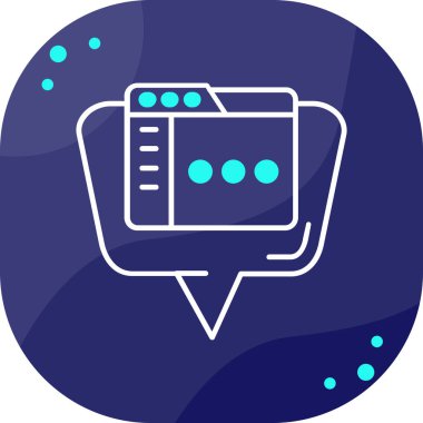 konuşma kabarcığı vektör çizimi