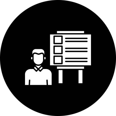 İş ve finans simgesinin vektör illüstrasyonu