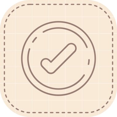 Düz biçimli vektör kontrol işareti