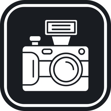 Kamera. Web simgesi basit tasarım