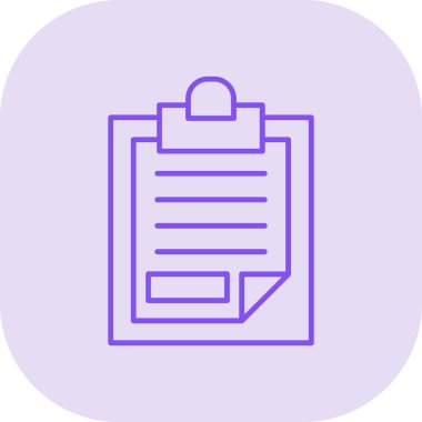 belgenin vektör simgesi, kağıt sayfası, kalem ve kalem