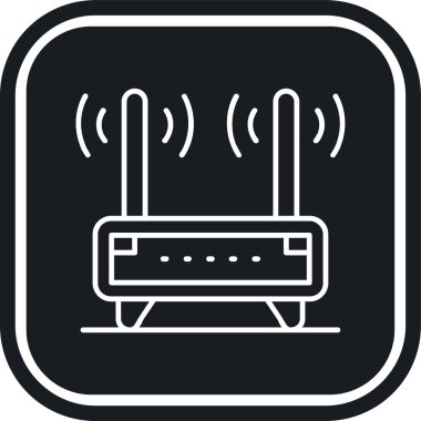 router simgesi vektör illüstrasyonu