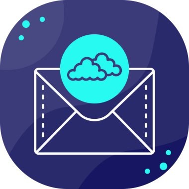 E-posta. Web simgesi basit illüstrasyon