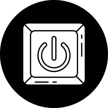 Güç simgesinin vektör illüstrasyonu