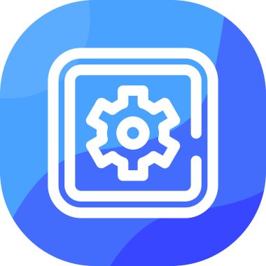 Ayarlar. Web simgesi basit illüstrasyon