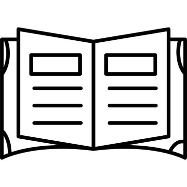 kitap eğitimi simgesi, özet biçimi