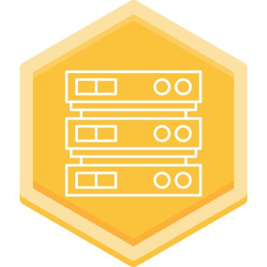 Bir binanın modern simgesinin vektör çizimi